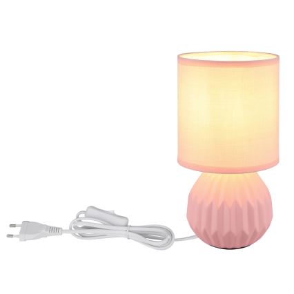 Globo - Bordlampe 1xE14/40W/230V rosa