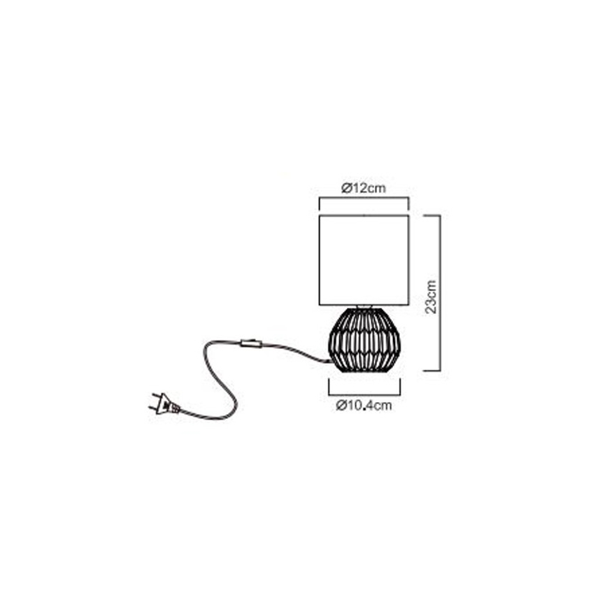 Globo - Bordlampe 1xE14/40W/230V rosa