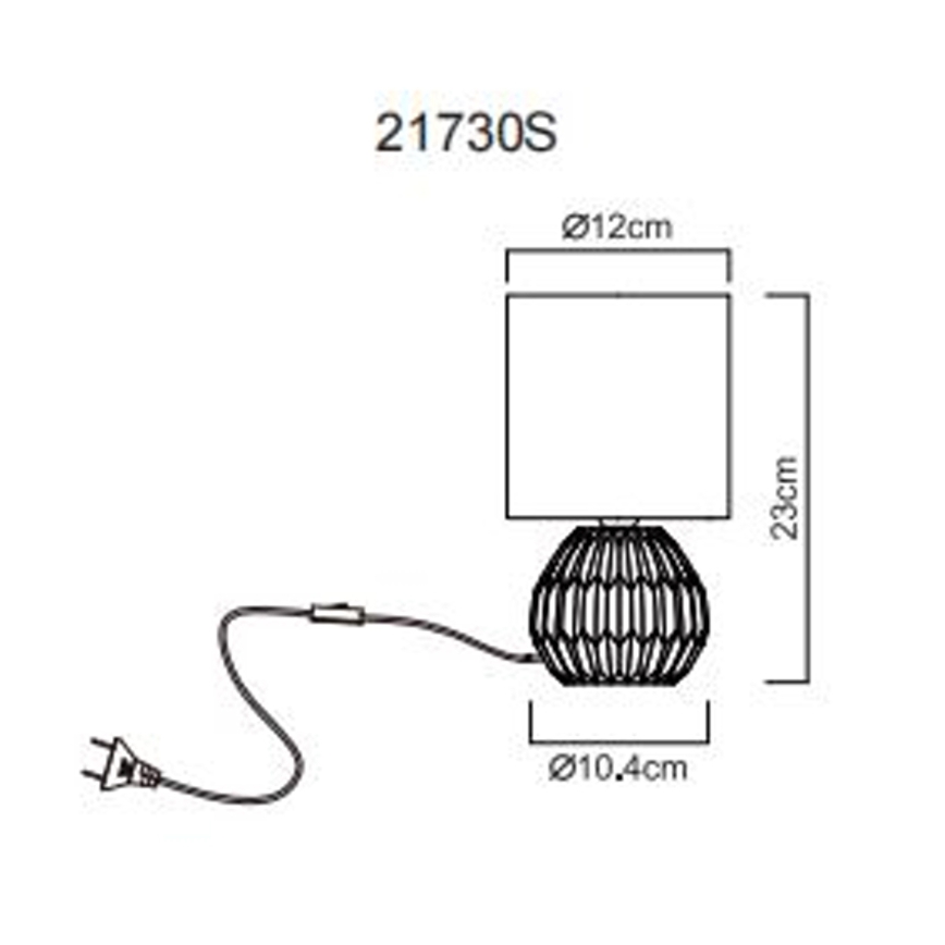 Globo - Bordlampe 1xE14/40W/230V sort