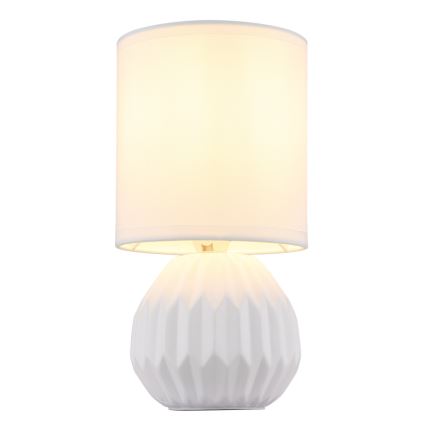 Globo - Bordlampe 1xE14/40W/230V hvid