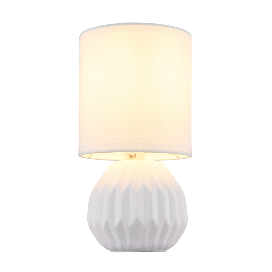 Globo - Bordlampe 1xE14/40W/230V hvid