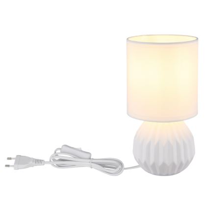 Globo - Bordlampe 1xE14/40W/230V hvid