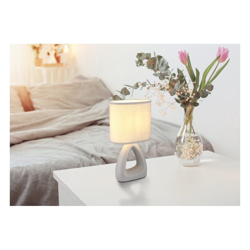 Globo - Bordlampe 1xE14/40W/230V grå