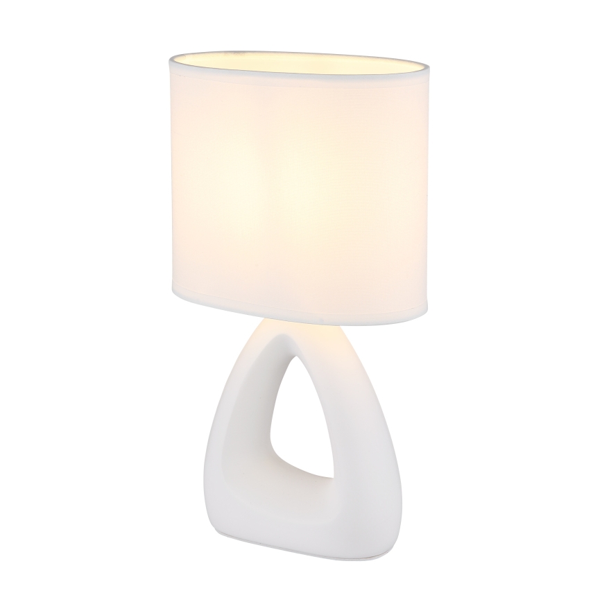 Globo - Bordlampe 1xE14/40W/230V hvid