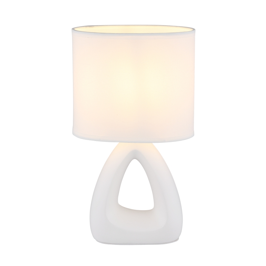 Globo - Bordlampe 1xE14/40W/230V hvid