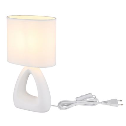 Globo - Bordlampe 1xE14/40W/230V hvid