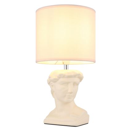 Globo - Bordlampe 1xE14/40W/230V cremefarvet
