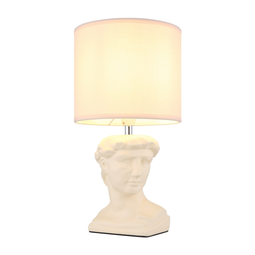 Globo - Bordlampe 1xE14/40W/230V cremefarvet