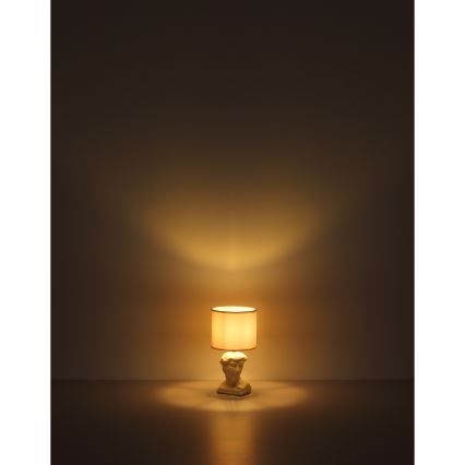 Globo - Bordlampe 1xE14/40W/230V cremefarvet
