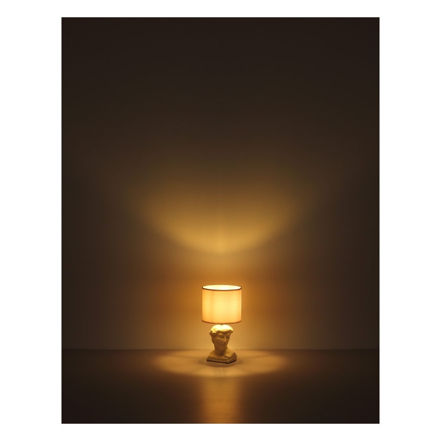 Globo - Bordlampe 1xE14/40W/230V cremefarvet