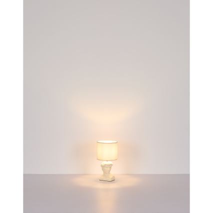 Globo - Bordlampe 1xE14/40W/230V cremefarvet