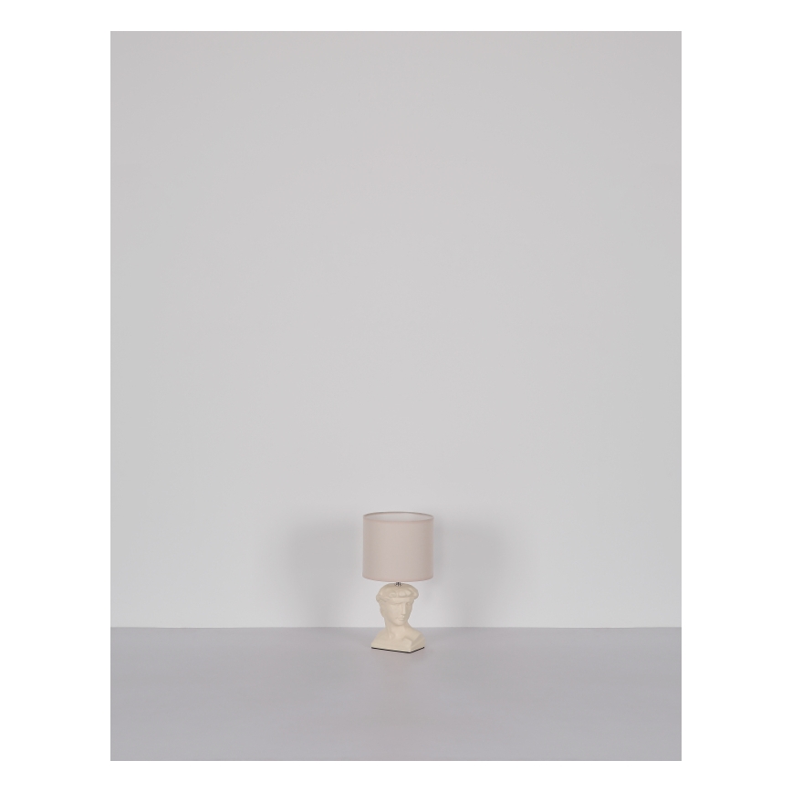 Globo - Bordlampe 1xE14/40W/230V cremefarvet