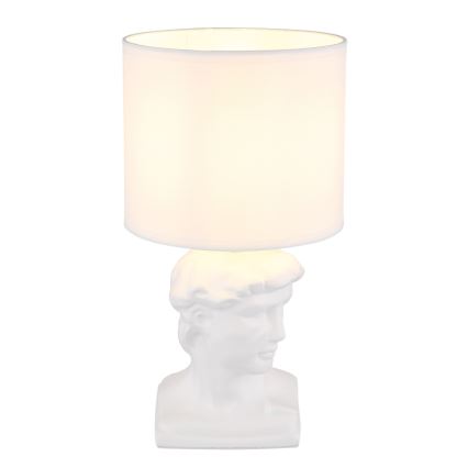 Globo - Bordlampe 1xE14/40W/230V hvid