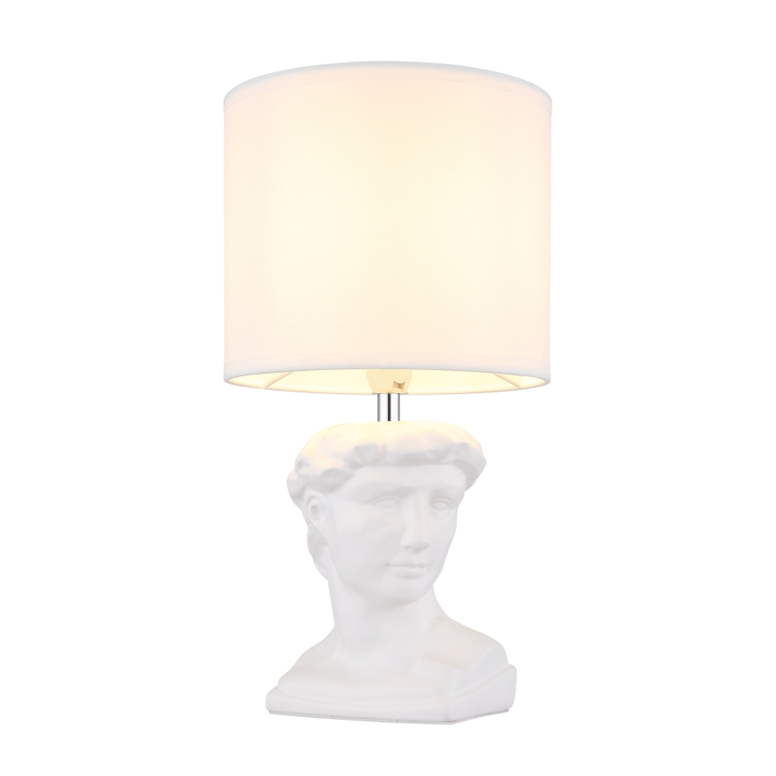 Globo - Bordlampe 1xE14/40W/230V hvid