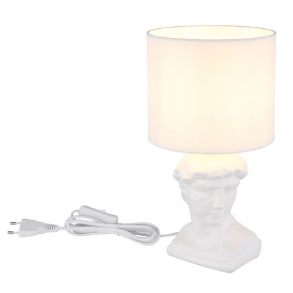 Globo - Bordlampe 1xE14/40W/230V hvid