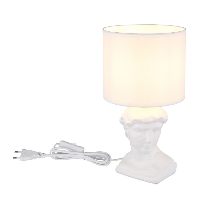 Globo - Bordlampe 1xE14/40W/230V hvid