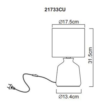 Globo - Bordlampe 1xE14/40W/230V