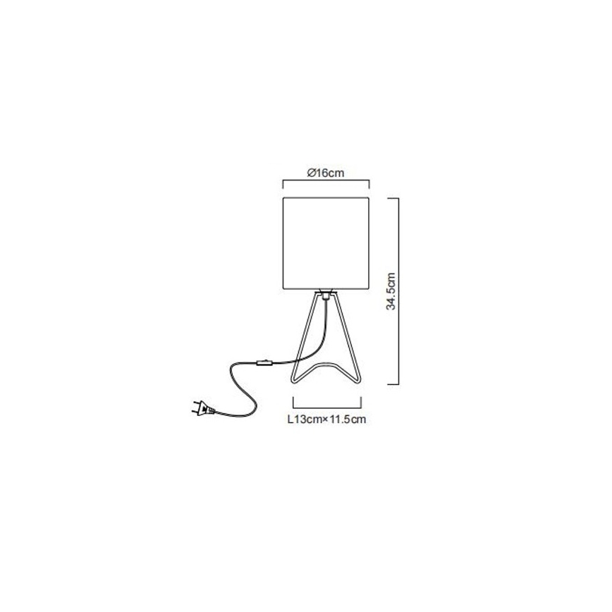 Globo - Bordlampe 1xE14/40W/230V sort