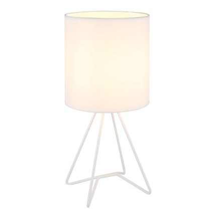 Globo - Bordlampe 1xE14/40W/230V hvid