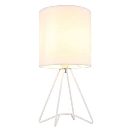Globo - Bordlampe 1xE14/40W/230V hvid
