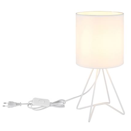 Globo - Bordlampe 1xE14/40W/230V hvid