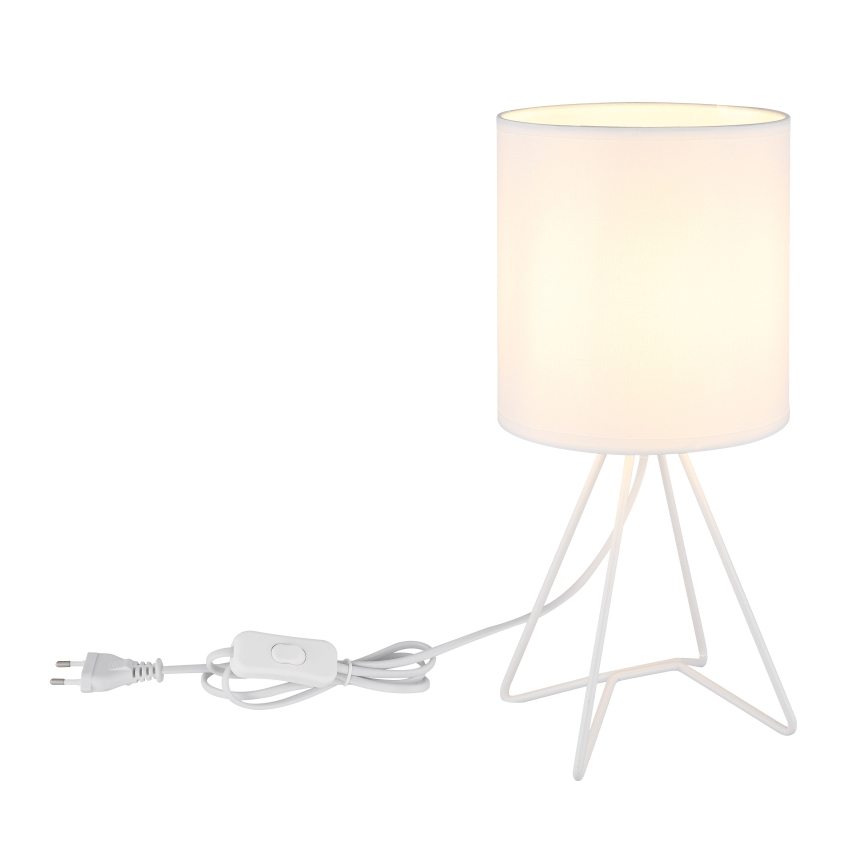 Globo - Bordlampe 1xE14/40W/230V hvid