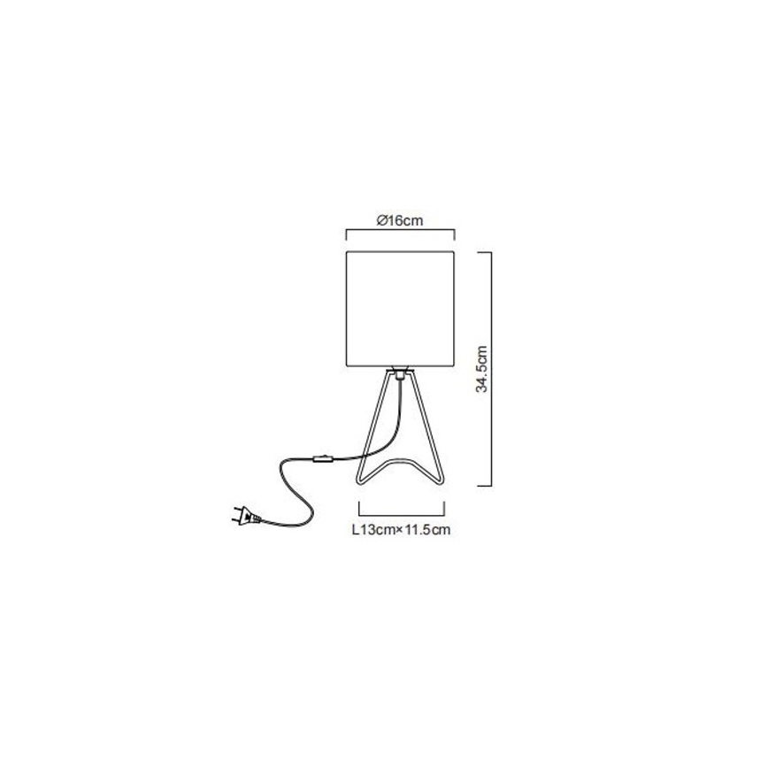 Globo - Bordlampe 1xE14/40W/230V hvid