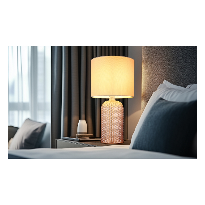 Globo - Bordlampe 1xE27/60W/230V beige