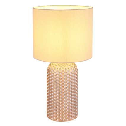 Globo - Bordlampe 1xE27/60W/230V beige