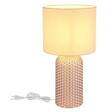 Globo - Bordlampe 1xE27/60W/230V beige