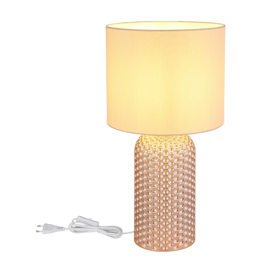 Globo - Bordlampe 1xE27/60W/230V beige