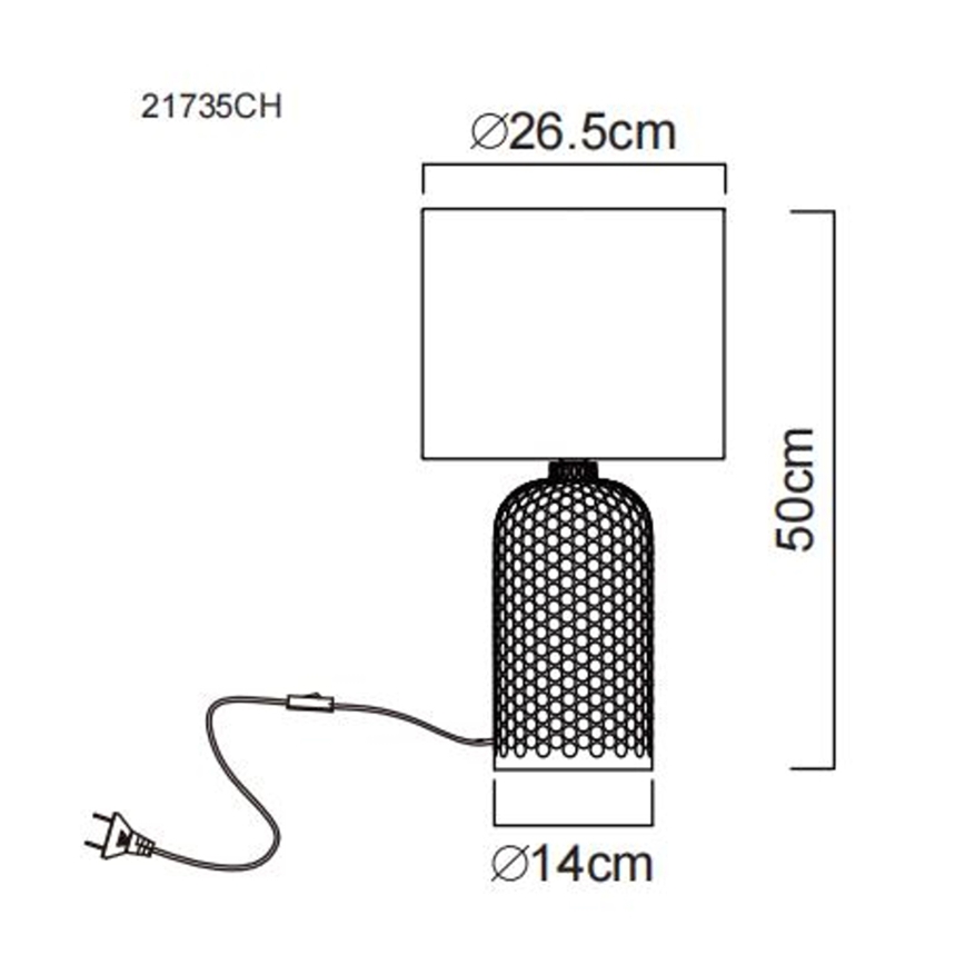Globo - Bordlampe 1xE27/60W/230V beige