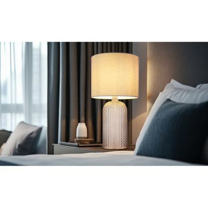 Globo - Bordlampe 1xE27/60W/230V grå