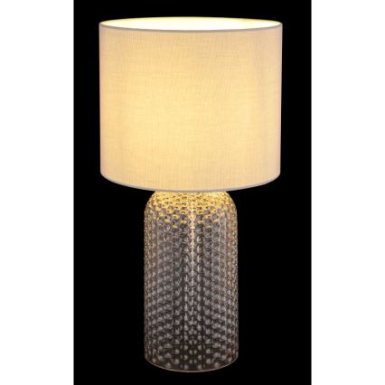 Globo - Bordlampe 1xE27/60W/230V grå