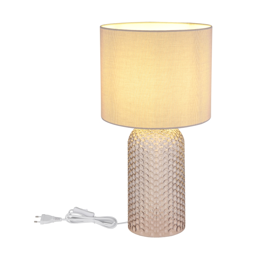 Globo - Bordlampe 1xE27/60W/230V grå