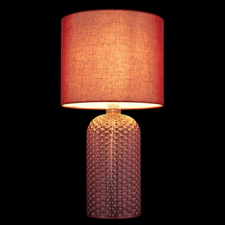 Globo - Bordlampe 1xE27/60W/230V rød