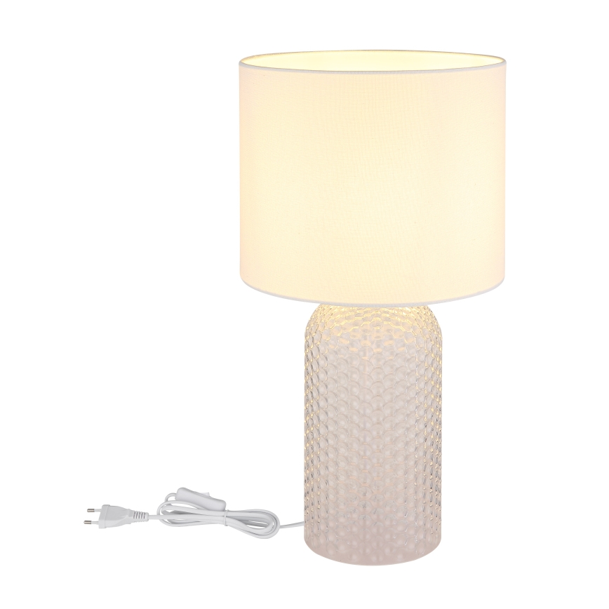 Globo - Bordlampe 1xE27/60W/230V hvid