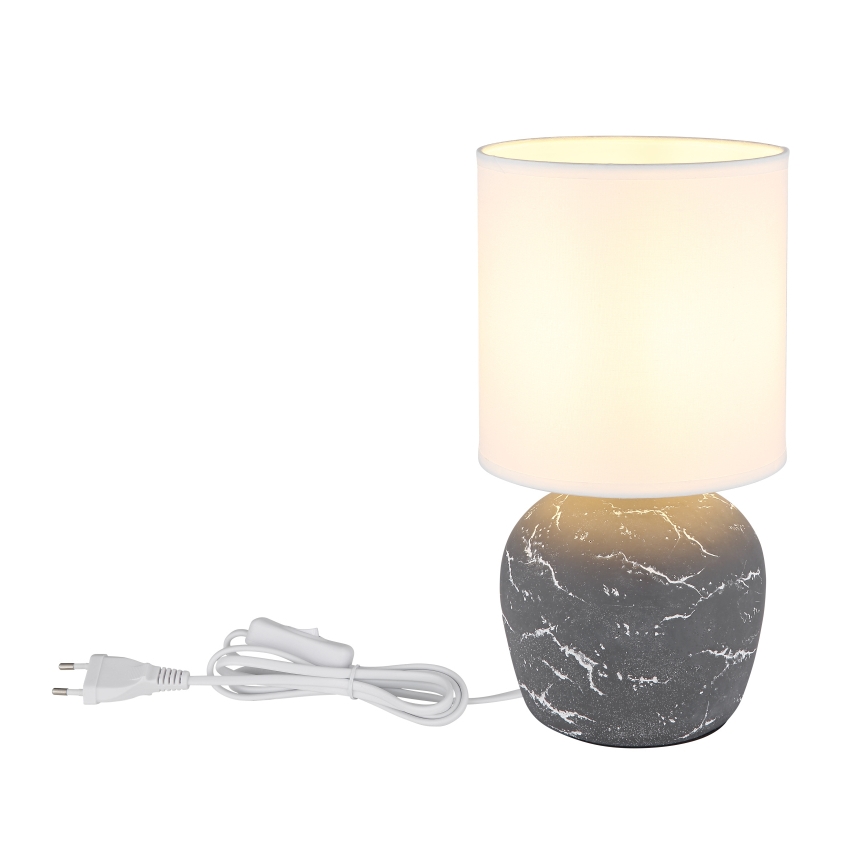 Globo - Bordlampe 1xE14/40W/230V grå