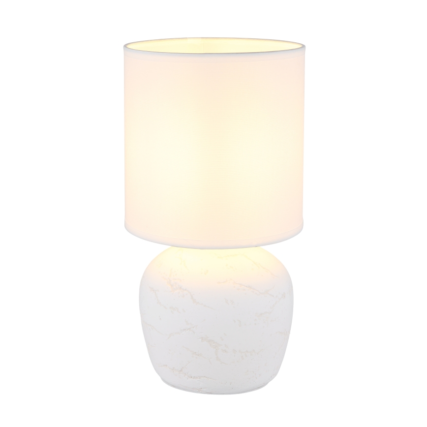 Globo - Bordlampe 1xE14/40W/230V hvid