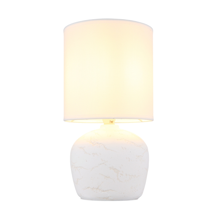 Globo - Bordlampe 1xE14/40W/230V hvid
