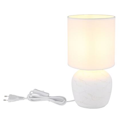 Globo - Bordlampe 1xE14/40W/230V hvid