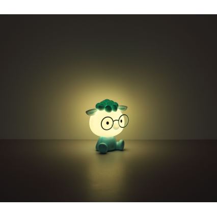 Globo - LED børnelampe dæmpbar og genopladelig LED/1W/5V 500 mAh blå