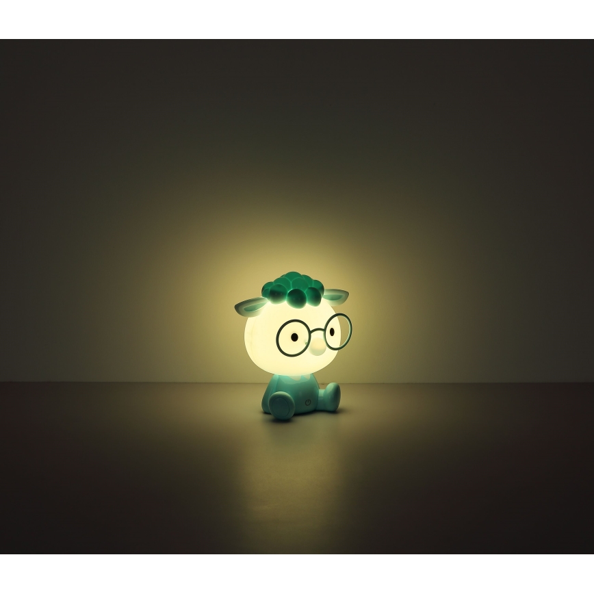 Globo - LED børnelampe dæmpbar og genopladelig LED/1W/5V 500 mAh blå