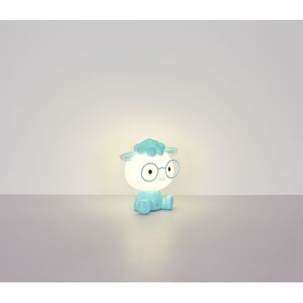 Globo - LED børnelampe dæmpbar og genopladelig LED/1W/5V 500 mAh blå