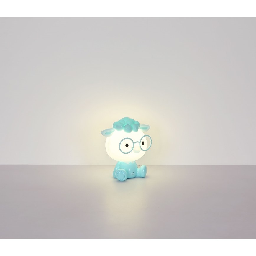 Globo - LED børnelampe dæmpbar og genopladelig LED/1W/5V 500 mAh blå
