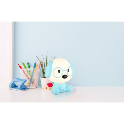 Globo - LED Dæmpbar genopladelig børne-natlampe LED/1W/5V 500 mAh blå