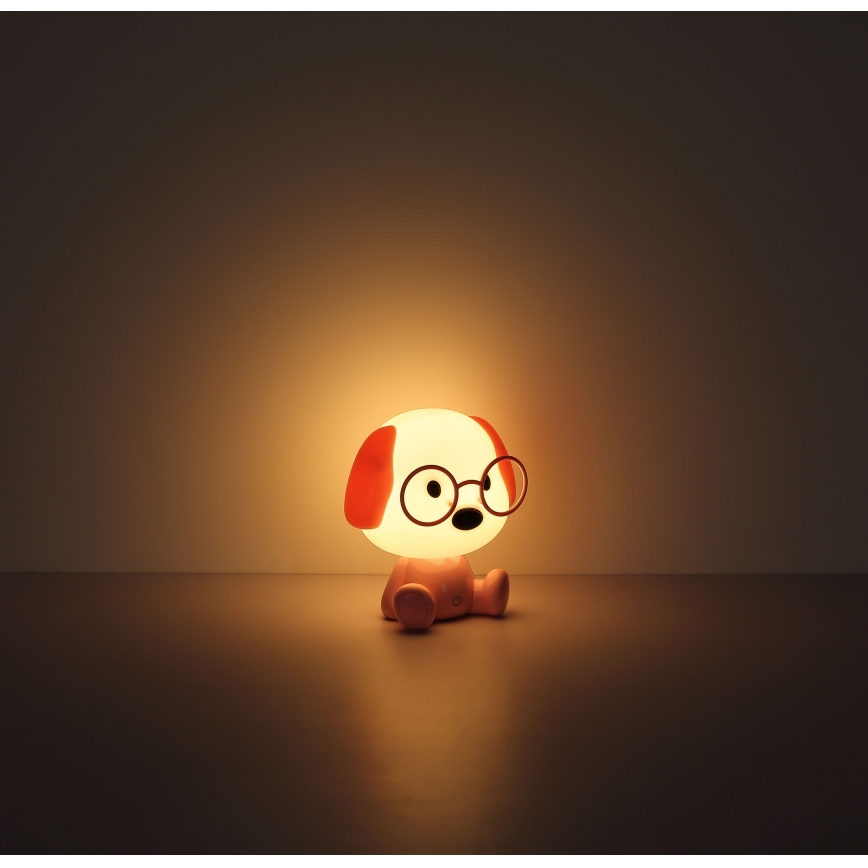 Globo - LED Dæmpbar genopladelig børnenatlampe LED/1W/5V 500 mAh lyserød