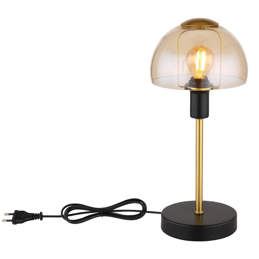Globo - Bord touch-funktion lampe 1xE14/25W/230V sort/guldfarvet
