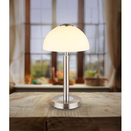 Globo - Dæmpbar LED-bordlampe med touch-funktion LED/7W/230V 3000K mat krom