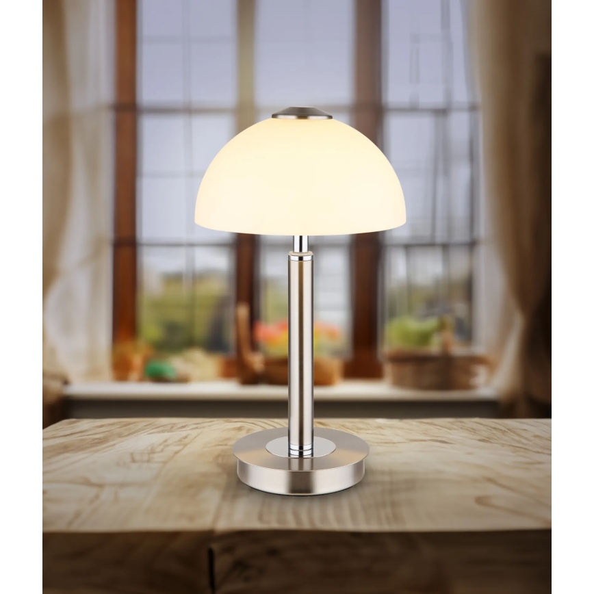 Globo - Dæmpbar LED-bordlampe med touch-funktion LED/7W/230V 3000K mat krom